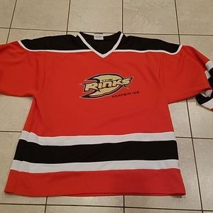 Anaheim rinks hockey jersey.